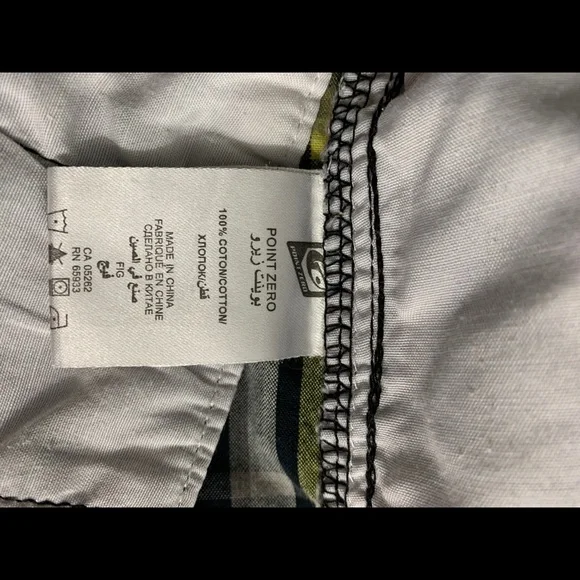 POINT ZERO Collection Mens Plaid Yellow & Black - Picture 11 of 11